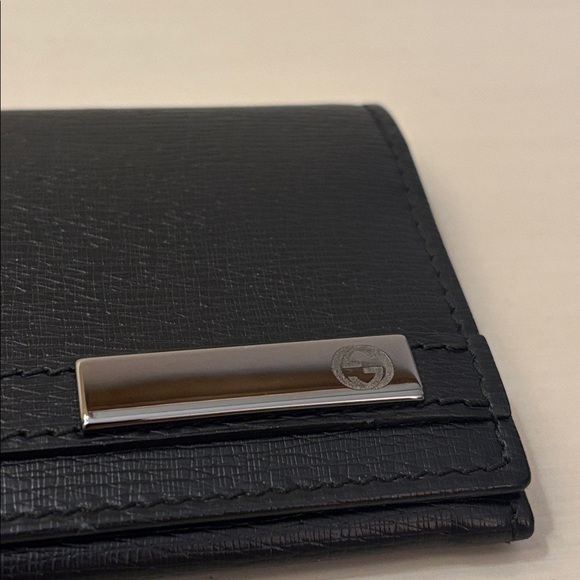 GUCCI BLACK LEATHER CARDHOLDER - Picture 4 of 12